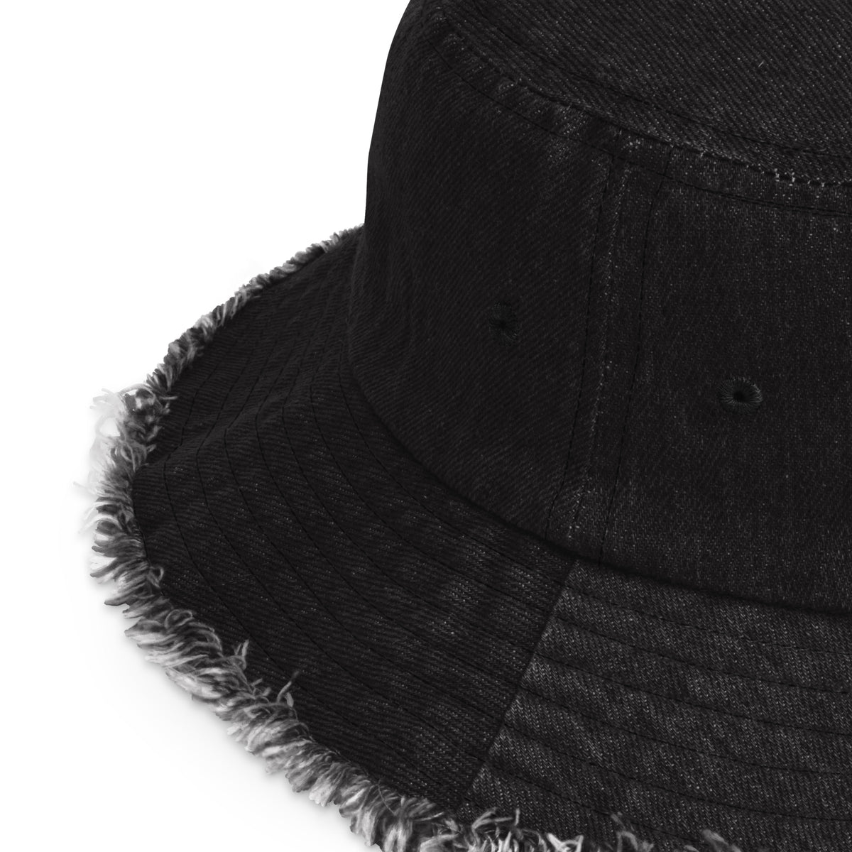 Distressed denim bucket hat – dreamsrepublic