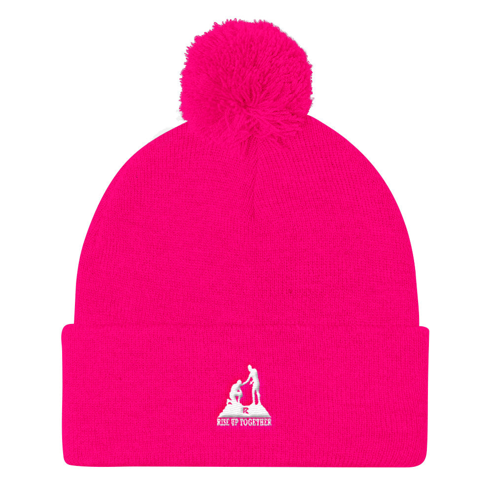 Pom Pom Knit Cap