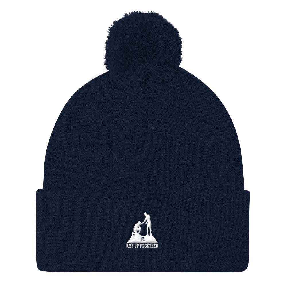 Pom Pom Knit Cap
