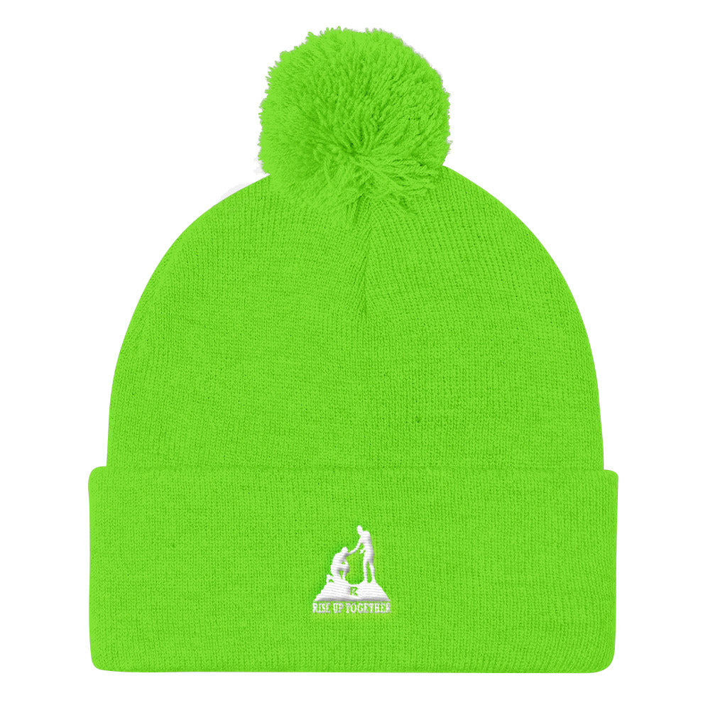 Pom Pom Knit Cap